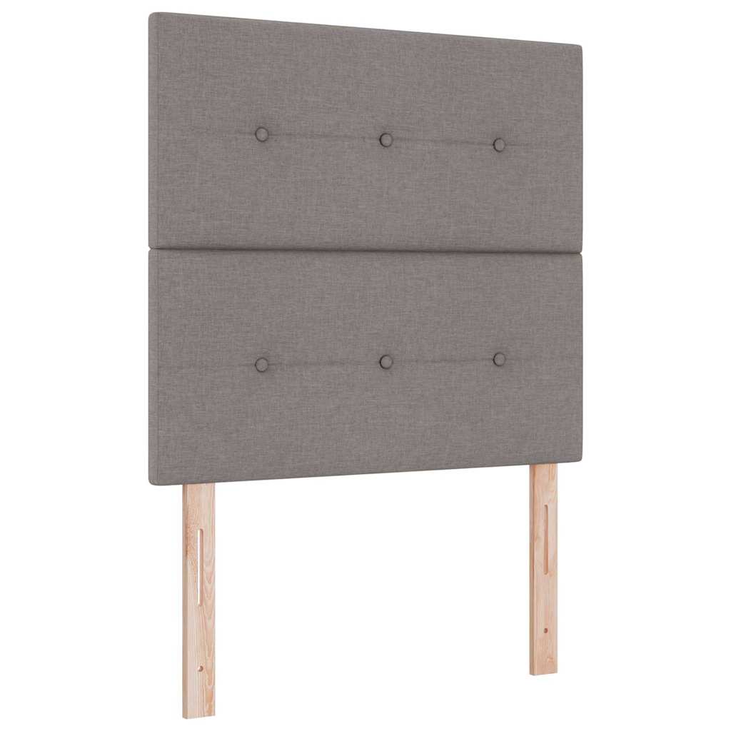 Headboard Height Adjustable with Headboard Taupe 100 cm Fabric